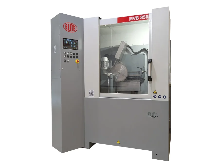 Afiladora y destalonadora de sierras circulares con diente de carburo de tungsteno ELITE modelo MVB 850