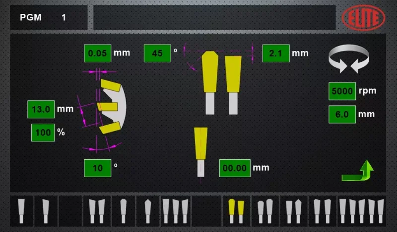 Pantalla táctil que permite una programación sencilla y rápida. ELITE modelo AVB 850