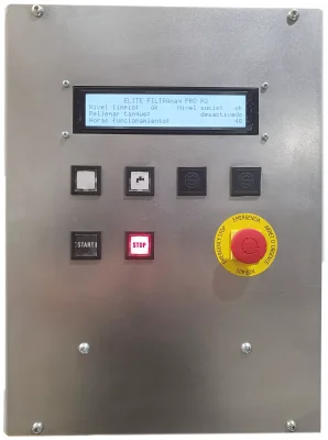 Panel de control fácil de usar del equipo de refrigeración y filtración ELITE modelo FILTRAmaq PRO