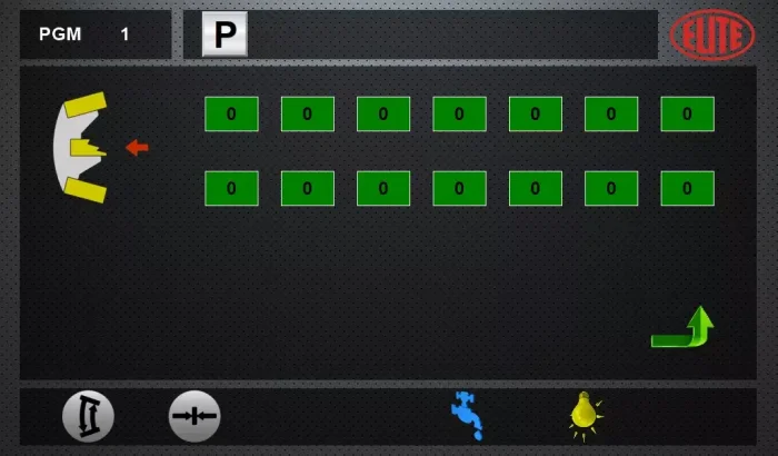 Touch screen for quick and easy programming. ELITE model SVG 850