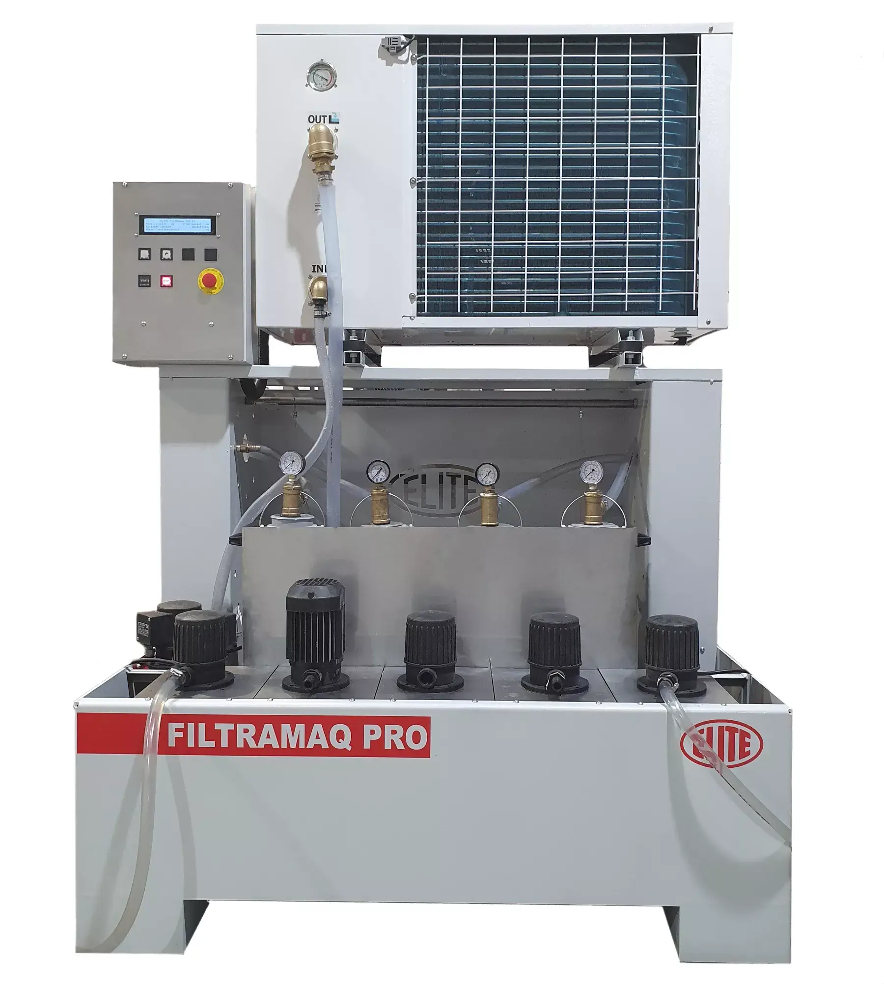 Cooling and filtration system for grinding machines for up to 5 machines ELITE model FILTRAmaq PRO